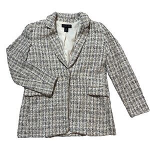 Rachel Zoe Black and White Tweed Blazer